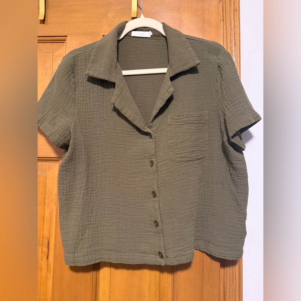 Lush Forest Green Blouse